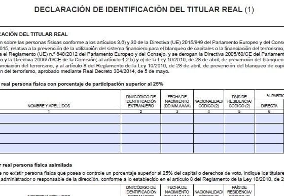 Registro Central de Titularidades Reales